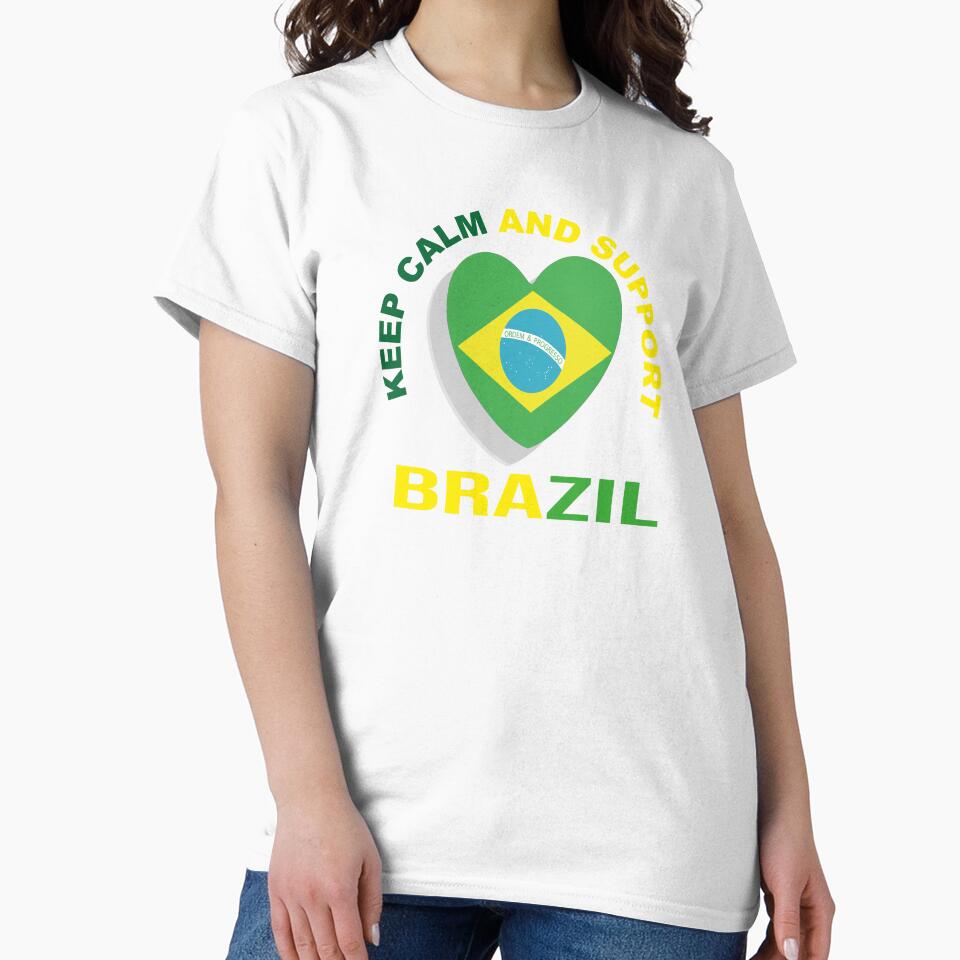 Keep Calm And Support Brazil by GridText
