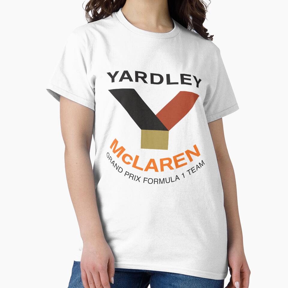 Yardley McLaren Formula One Team 1971-74 F1 logo - Peter Revson, Denny Hulme, Jody Sheckter, Mike Hailwood by retropetrol