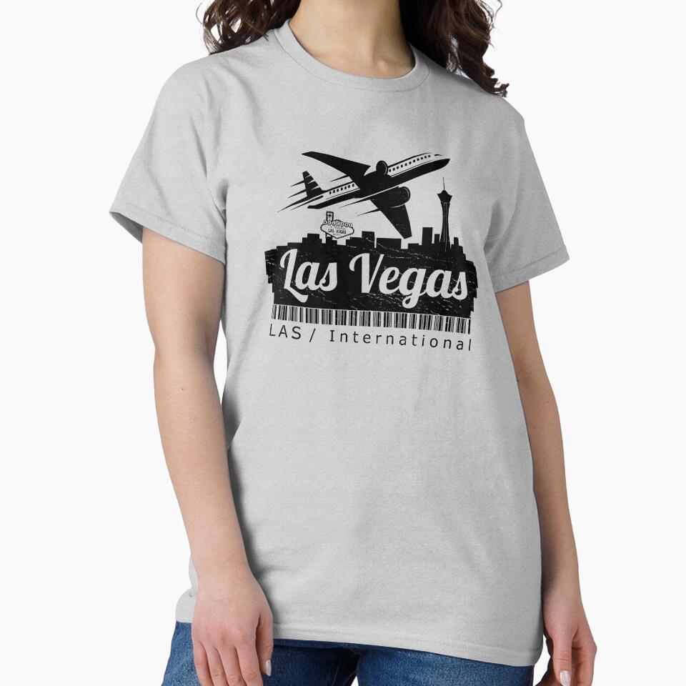 Las Vegas. USA. City airport. Urban skyline. Retro travel print. by Wecre8