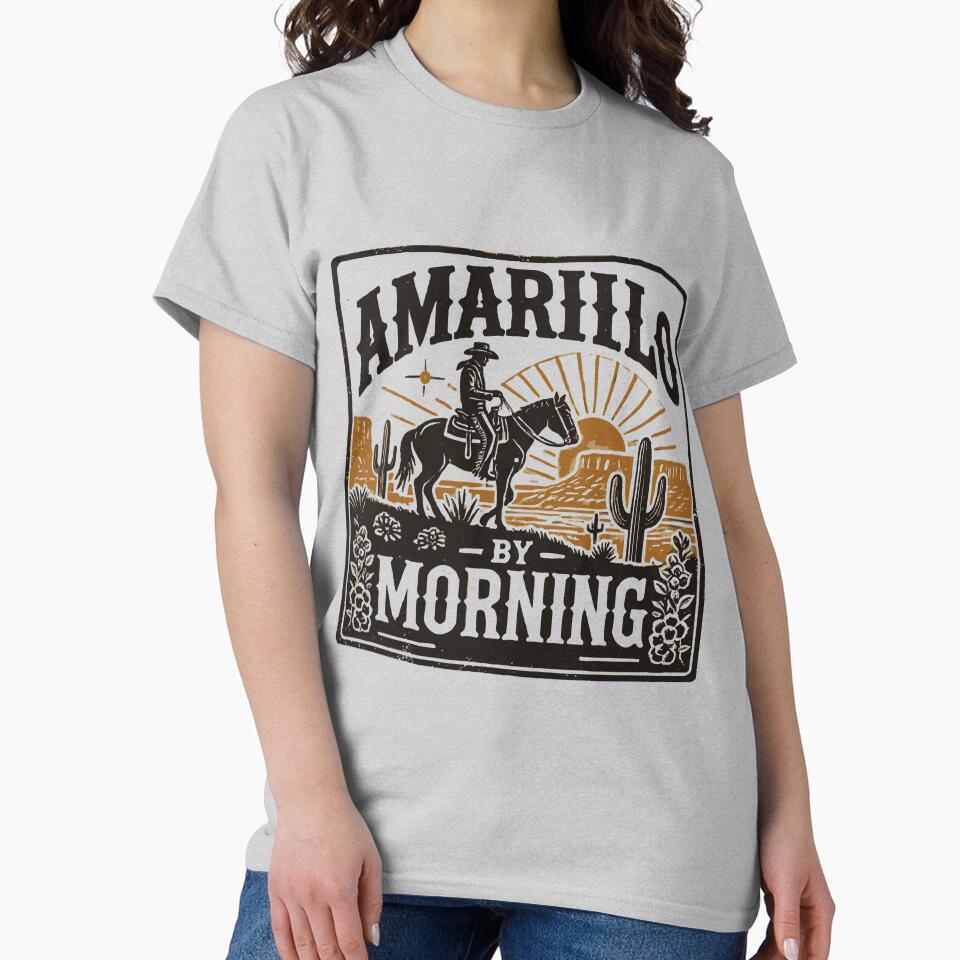 Amarillo by Morning – Vintage Cowboy Western Design by Aredbox
