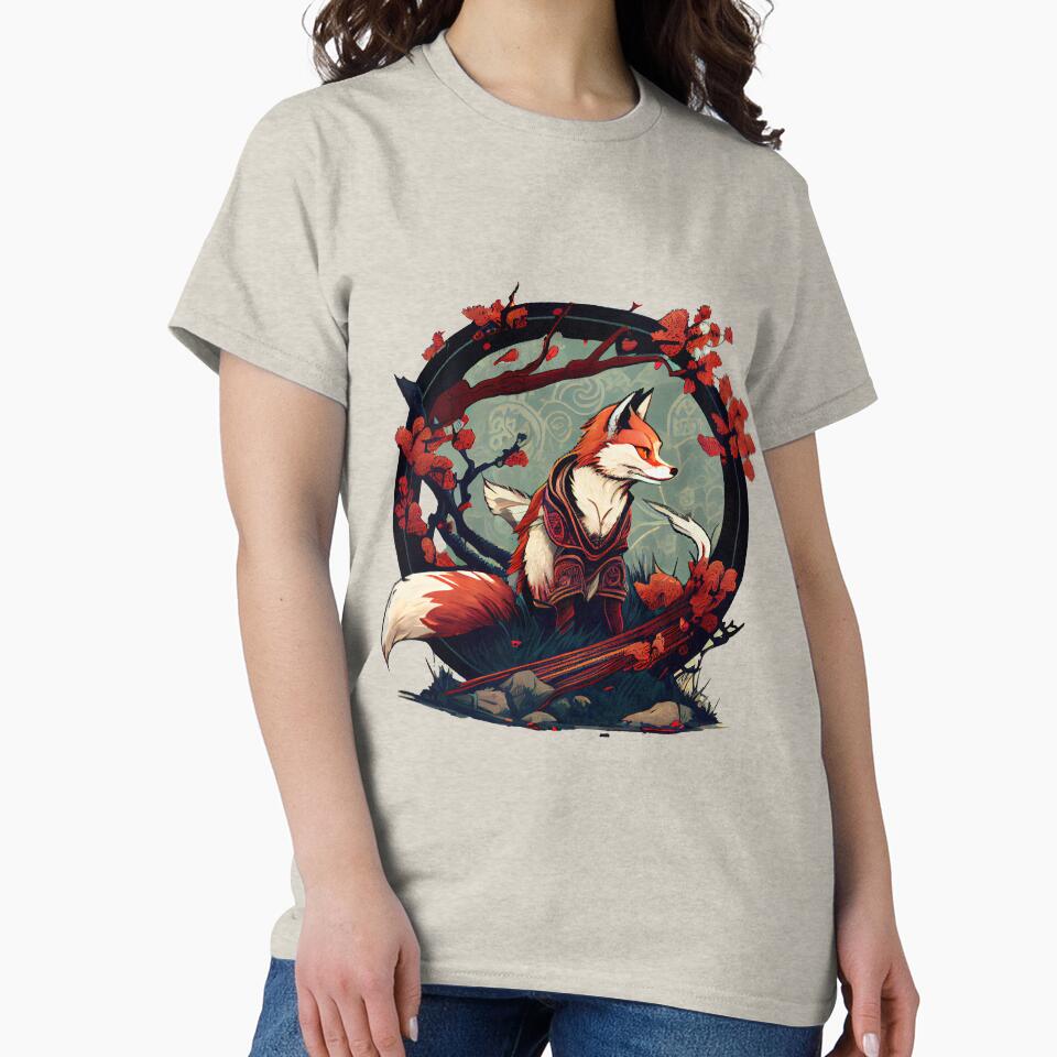Mystical Japanese Red Fox Artwork by The-Dark-Art