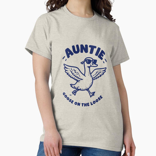 "Auntie Goose on the Loose" Funny Goose Design by Colorful-Garden