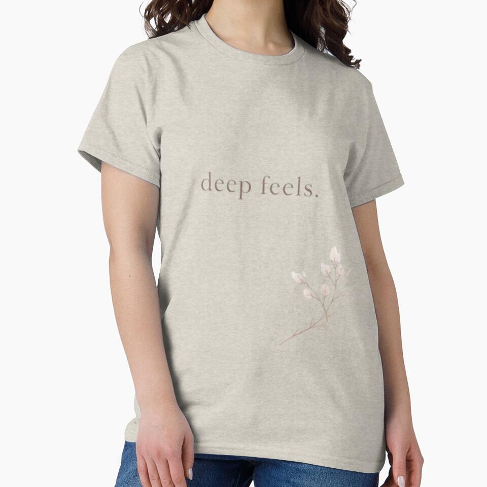 Deep Feels Minimal Aesthetic Typography Design by Sanika arts