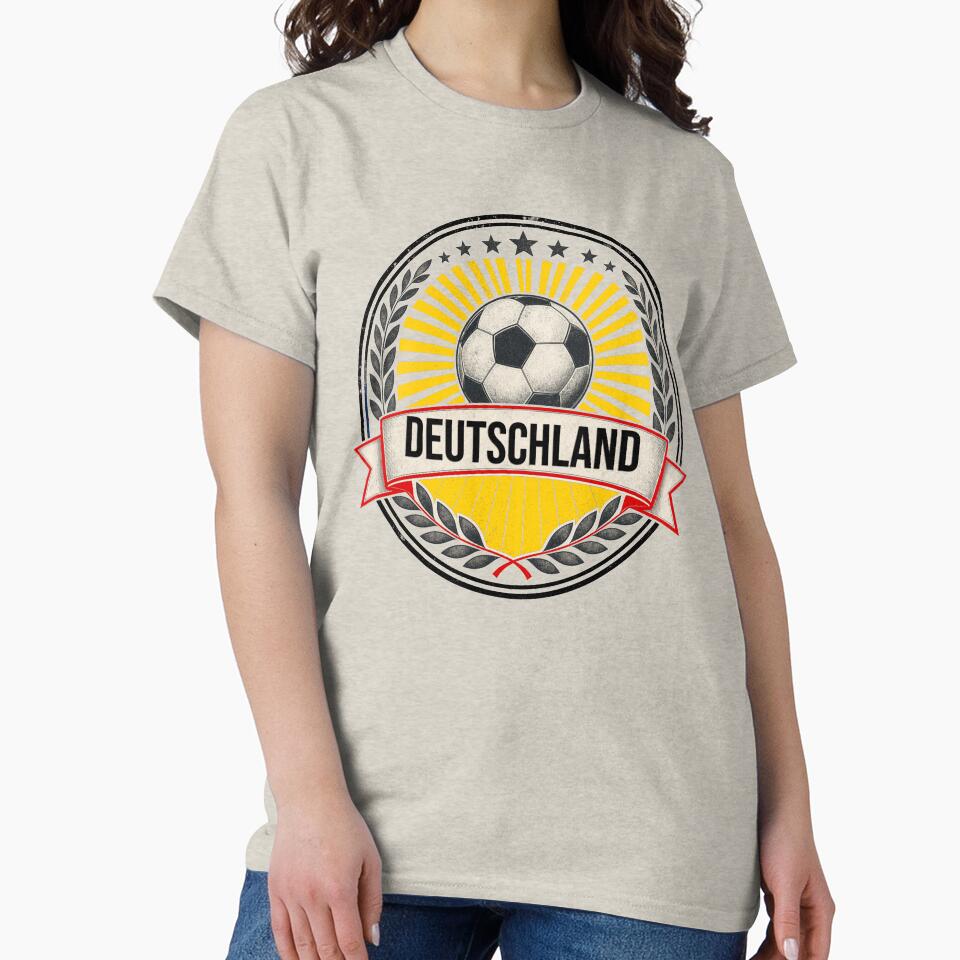 Germany Vintage Soccer Crest — Retro Deutschland Football Badge Fan Emblem by icemanphotos