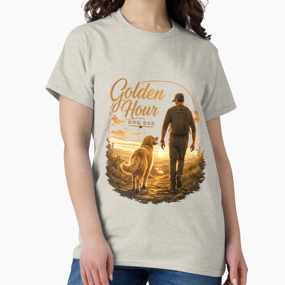World Cup 2026 Dog Dad Champion Golden Retriever Kawaii Soccer T-Shirt by Ashley critters