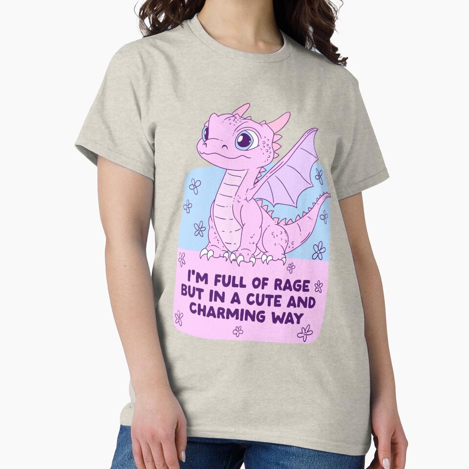 Cute Dragon – Full of Rage but in a Charming Way by Jess.a.creates