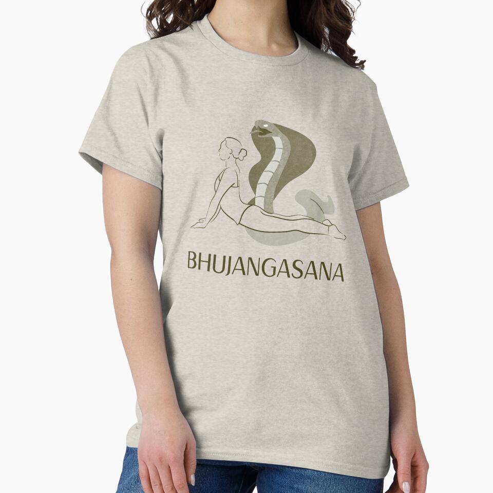 Cobra Yoga Pose Bhujangasana – Snake Inspired Spiritual Yoga Design by WellspringXflow
