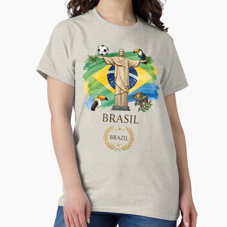 Brasil Spirit - Christ the Redeemer Soccer Heritage Design by SupernovaNote