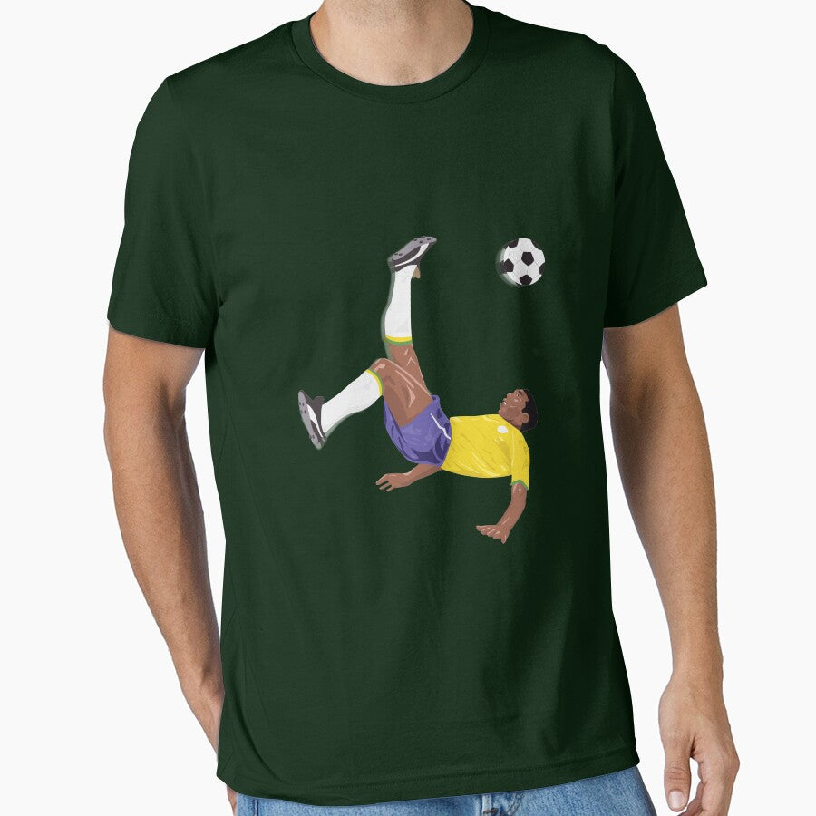 Bicycle Kick - PELE - SOCCER FOOTBALL - BRAZIL - NO TEXT by AMGraphicStudio