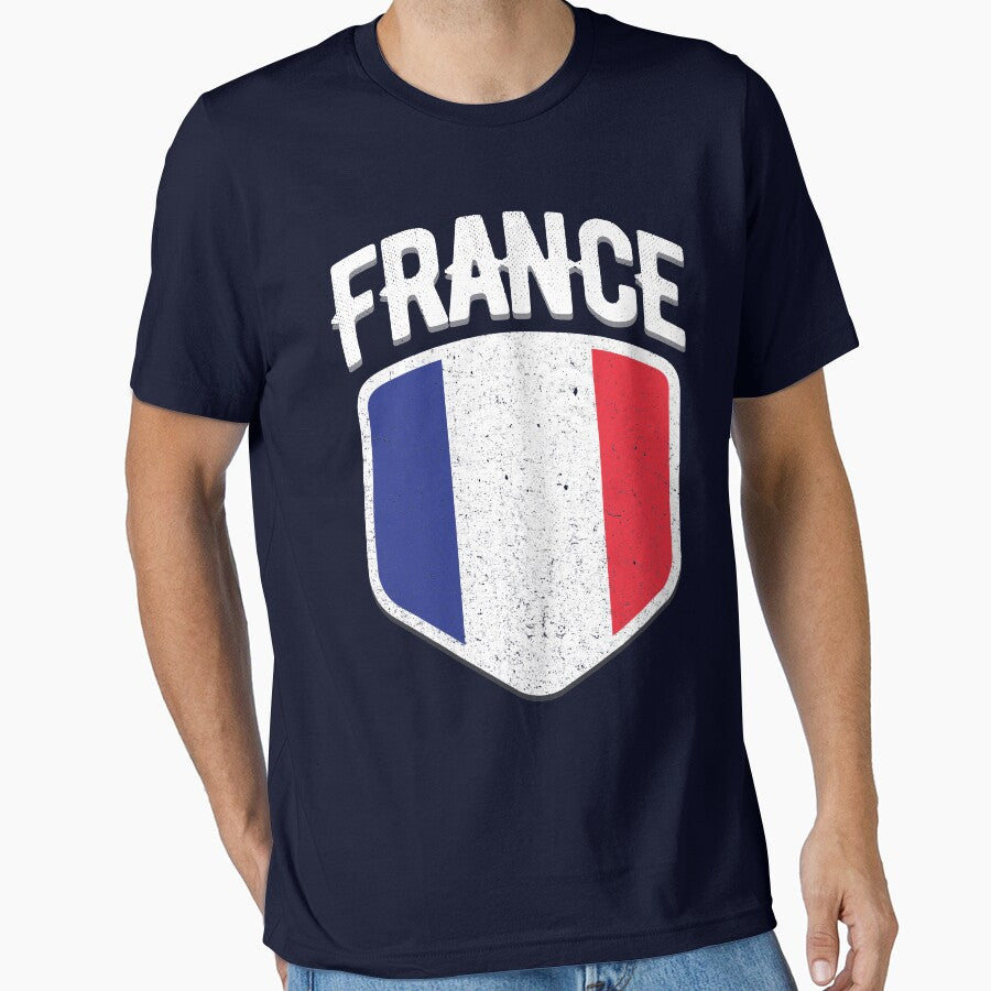 France National Flag World Sport Stadium Fans T Shirt Supporter Jersey Football Cup TShirt by screenworks