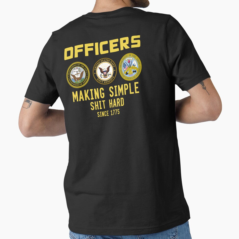 Officers Making Simple Hard Work Since 1775 by UArtWorld