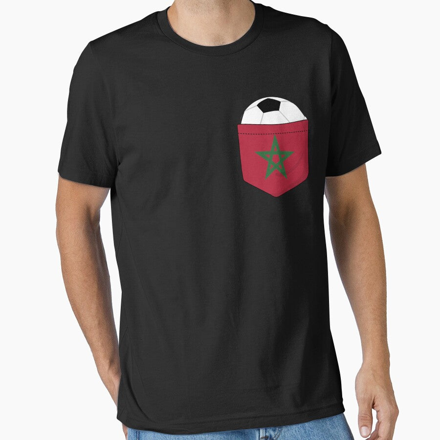 Soccer Morocco in the breast pocket by peter2art
