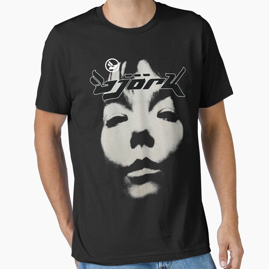 Bjork Homogenic Vintage Face Logo (Black / White) by hypelaboratory