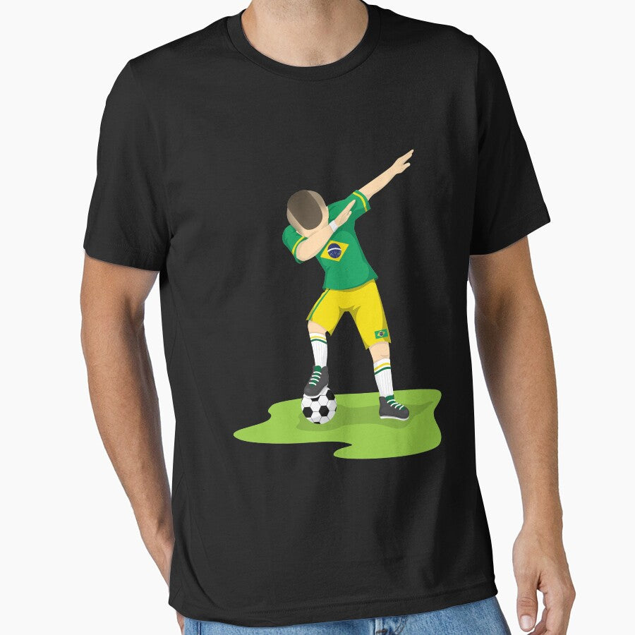 Dabbing Soccer | Brazil Flag | Brazil Jersey | soccer player gift | soccer coach gift | team soccer gifts | soccer gifts for him | soccer shirts | soccer gift ideas | futbol by Kreature Look