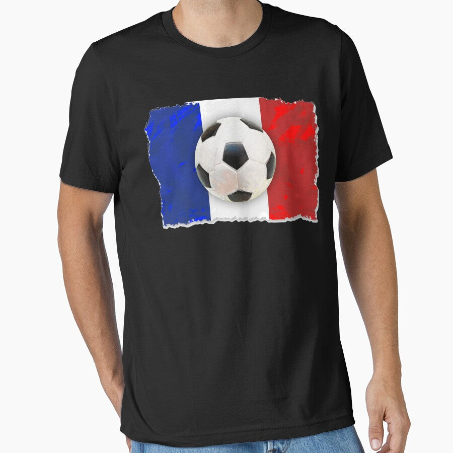 France Soccer Shirt - France Football Shirt - French Football Shirt by Galvanized