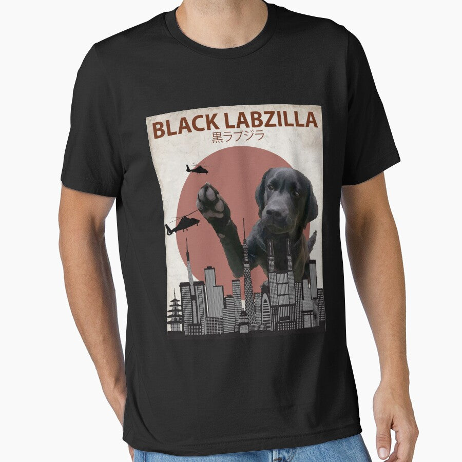 Black Labzilla - Giant Labrador Retriever Lab Dog Monster by Animalzilla