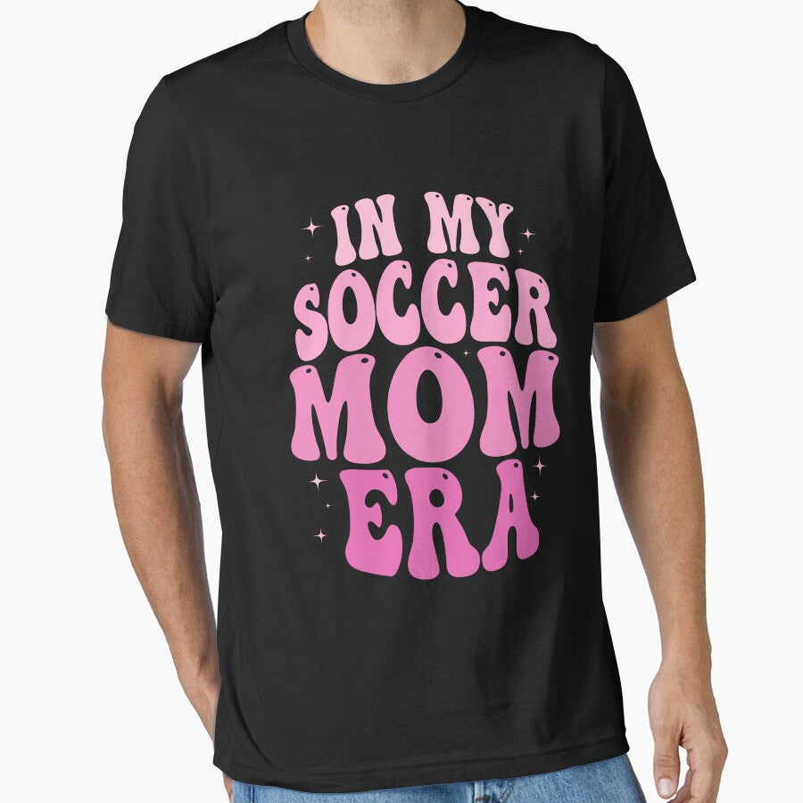 In My Soccer Mom Era Groovy Soccer Mama Football Women Gift by BestGiftsClub