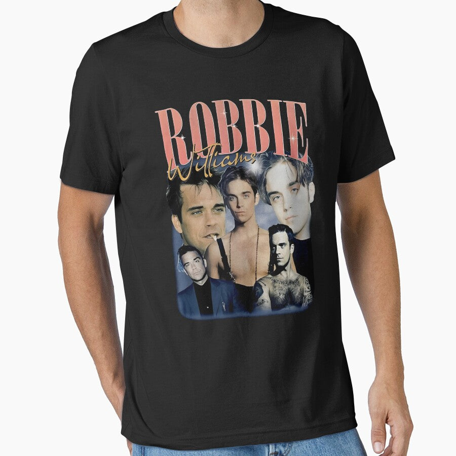 Robbie Williams 2025 Tour Retro Fan Art by RussCrosby