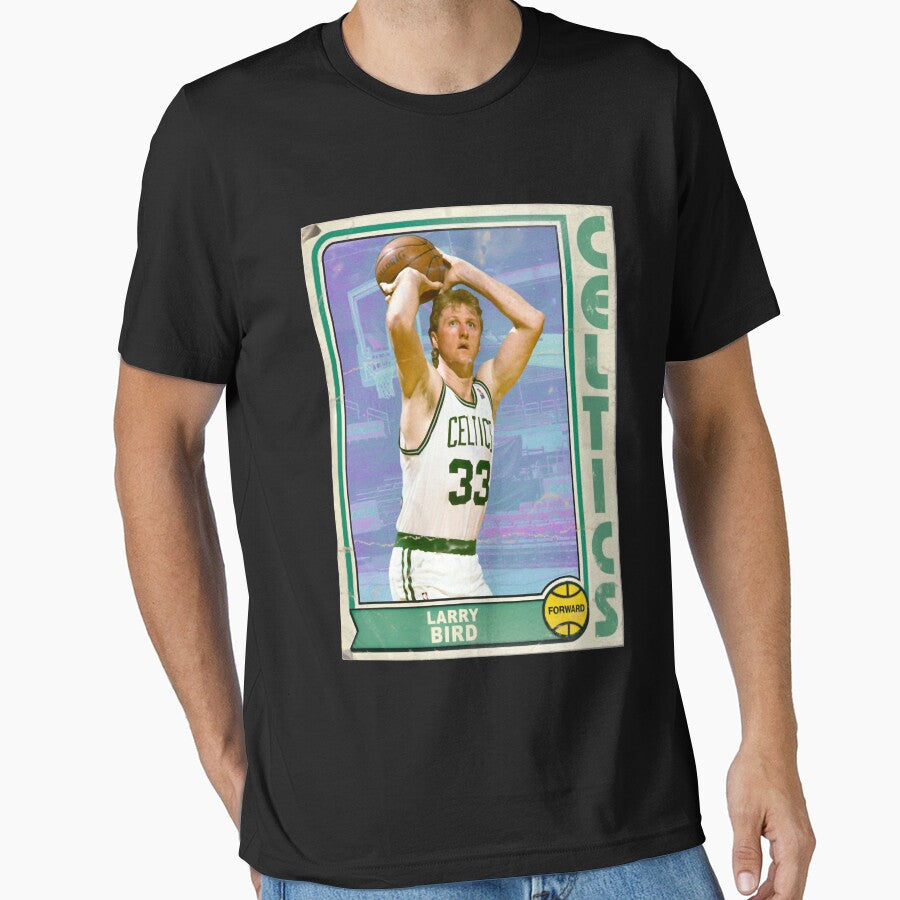 Retro Larry Bird Trading Card Classic T-Shirt by KristieaWoodall