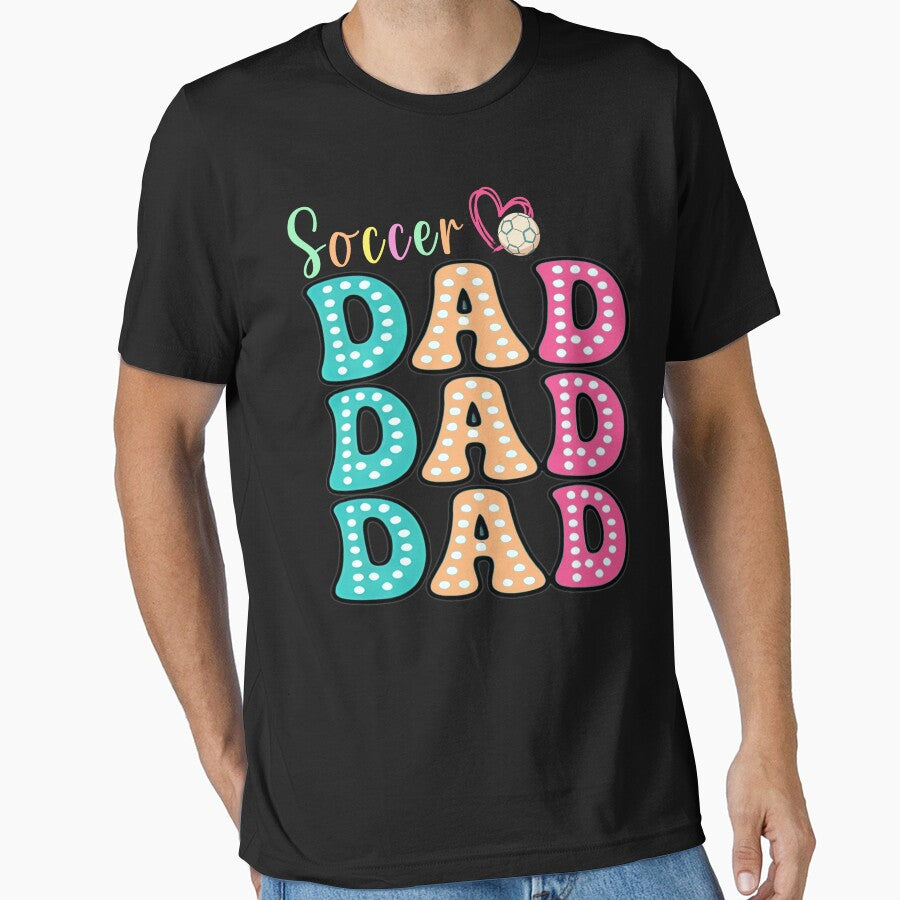 Cute Soccer Dad Polka Dot Graphic by LarryMBrown