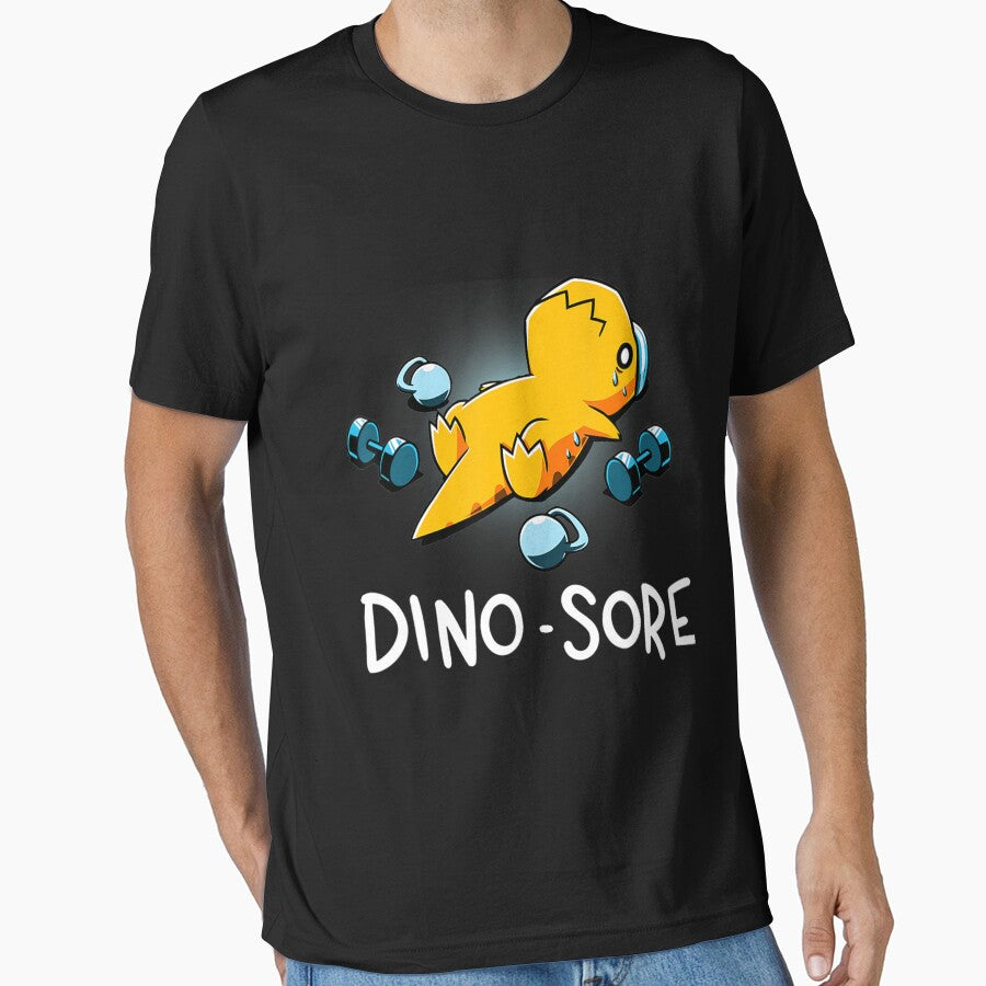 Dino Sore Funny Dinosaur Workout Gym Fitness Lifting by EricGreen68