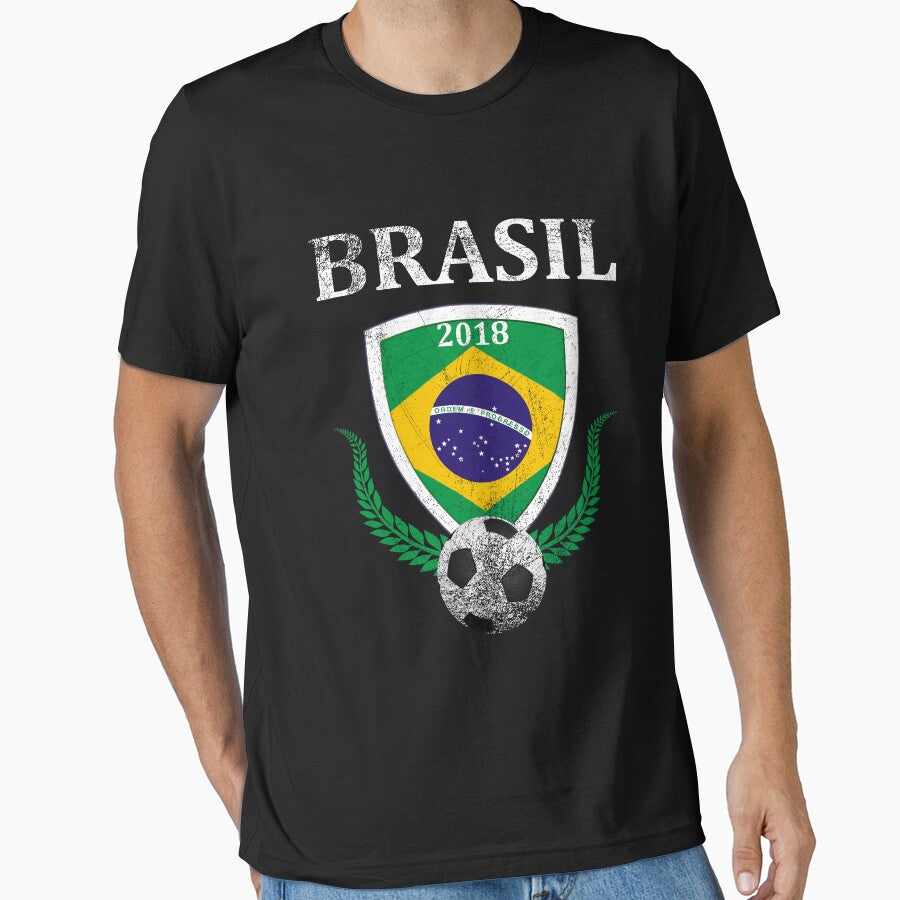 Russia 2018 Brasil National Team Football Shirt by SacCityThreads