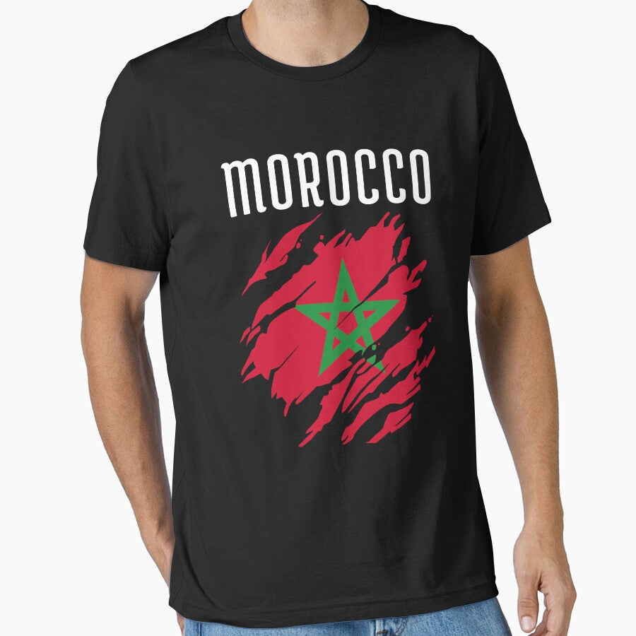 Moroccan Flag Gift Soccer Team Jersey For Morocco Fans by ollalla