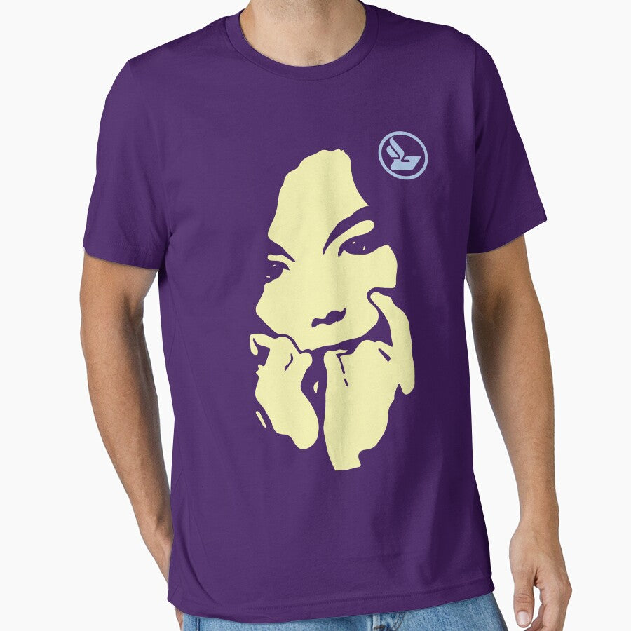 Bjork Face (Yellow / Light Blue) by hypelaboratory