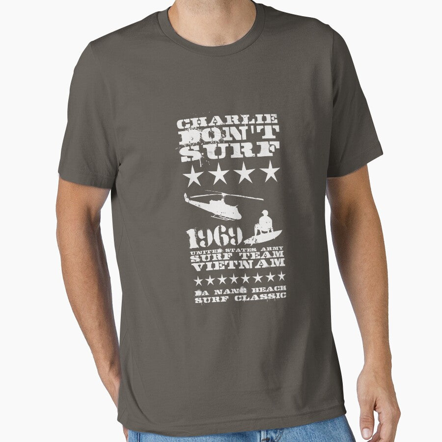 Surf team vietnam - Charlie Don't surf - White by buud