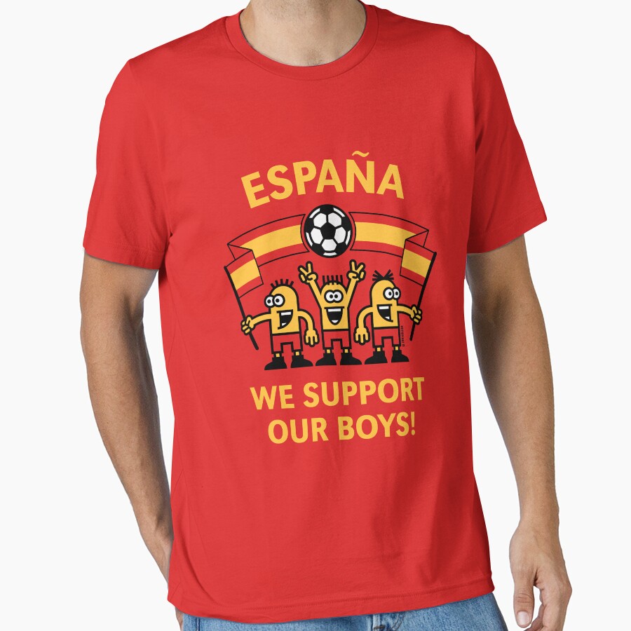 We Support Our Boys! (For Red Background/ España / Fútbol) by MrFaulbaum