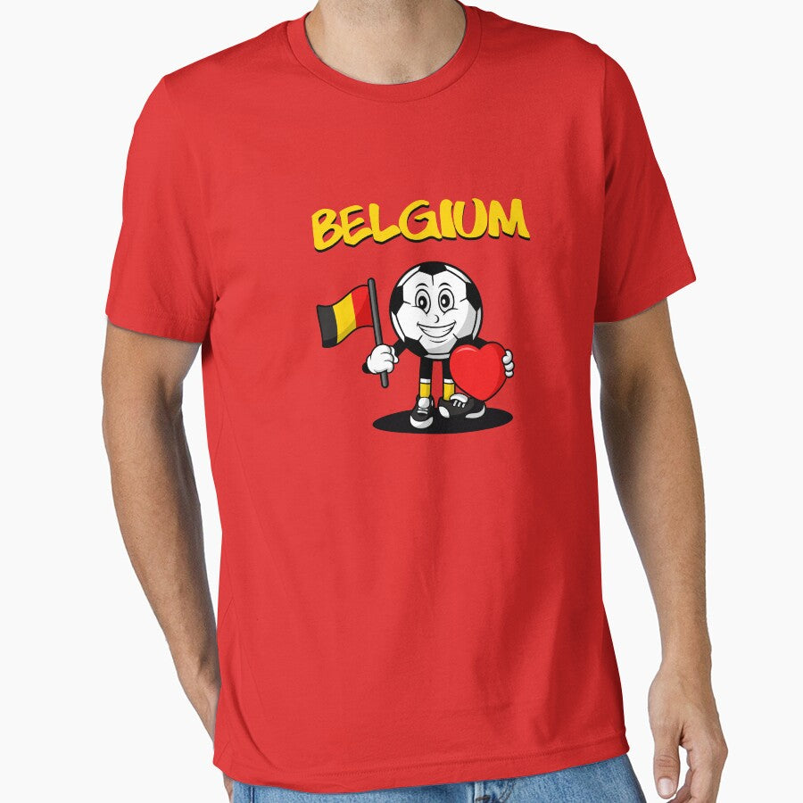 Cute Belgium Football Lover Design by Salukeart