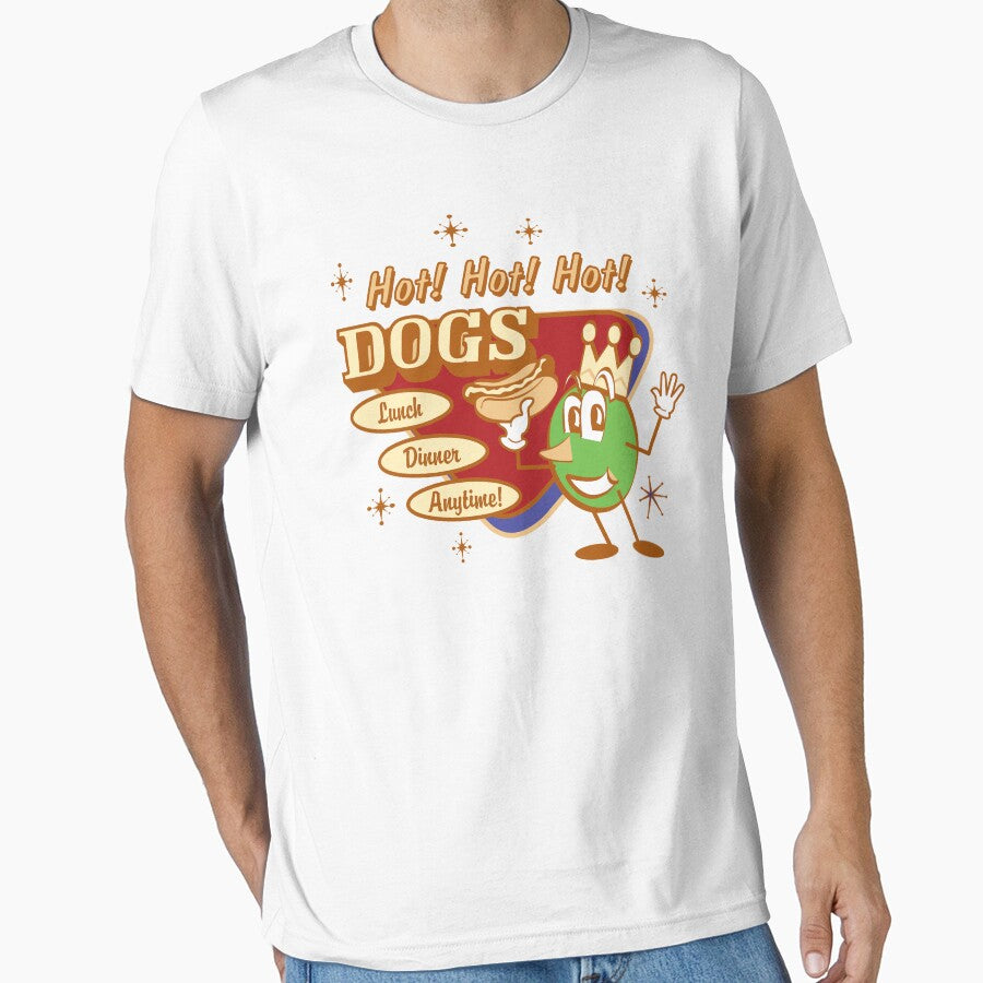 Vintage T-Shirts Hot Dog by Vintage Retro T-Shirts