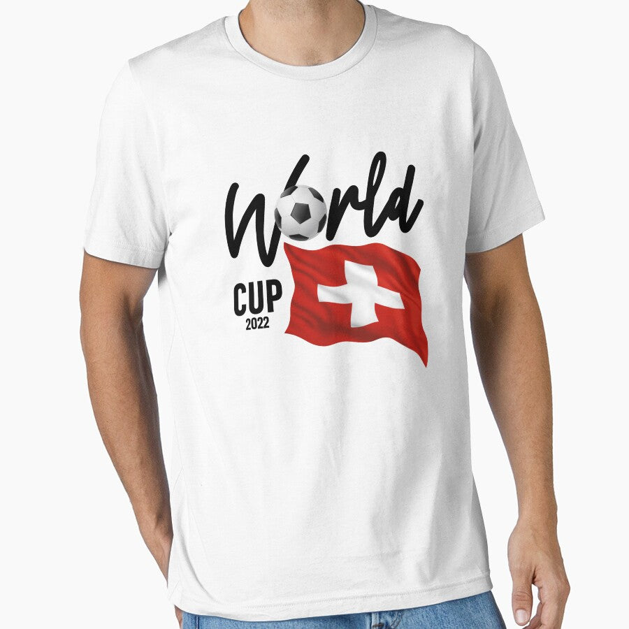 Switzerland Soccer World Cup 2022 - Swiss Flag by cidolopez