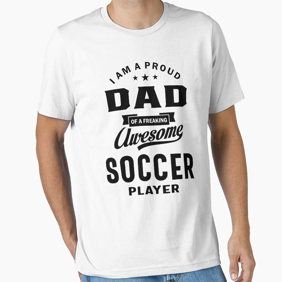 Proud Dad Of An Awesome Soccer Player | Dad and Grandpa Gift by cidolopez