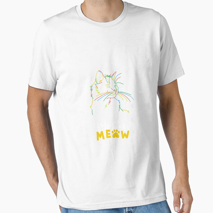 Meow Shirt pour Cat Lover, just little MeowgMeow is My superpower, Cadeau pour amoureux de chat, Mignon Meow Cat Lover Tee, Chemise de chat by KatiKata