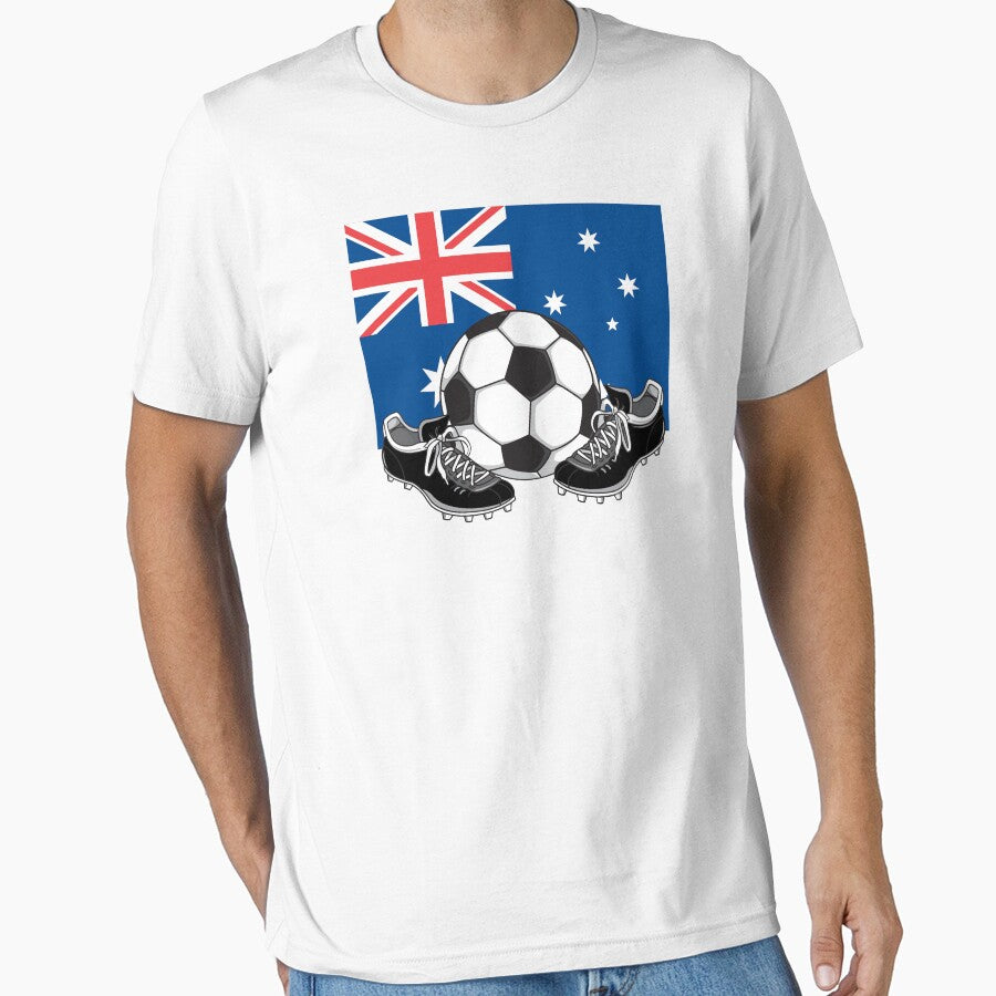 AUSTRALIA FOOTBALL AUSTRALIAN SOCCER FLAG by SportsT-Shirts