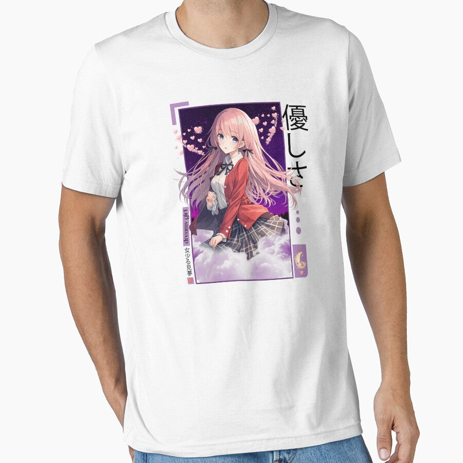 Dreamy Girl in Purple Galaxy Aesthetic | Anime Kawaii Starry Night by ustylelab