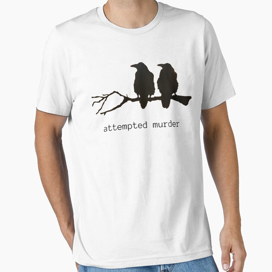 Attempted Murder Funny Crow Bird Classic by almirontish