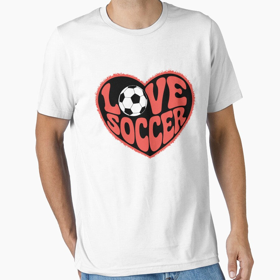 Love Soccer – Retro Heart-Shaped Typography Design by AFernandesDSG