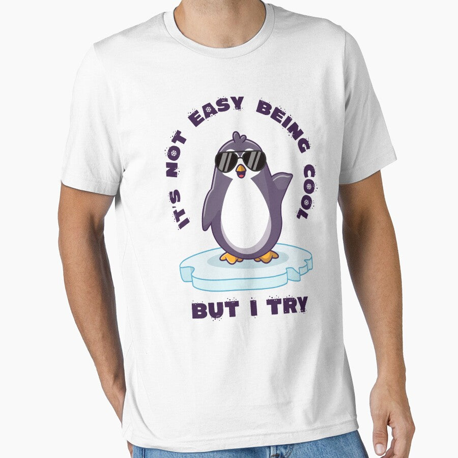 It's not easy being cool penguin (on light colors) by messy-nessie