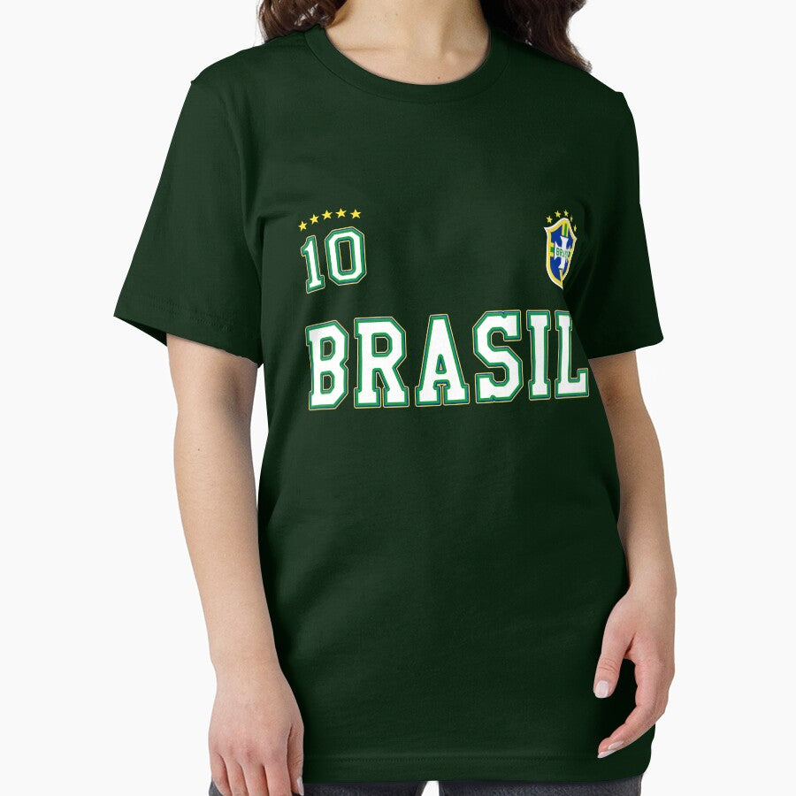 Brasil Brazil Soccer Design with number 10 by fermo
