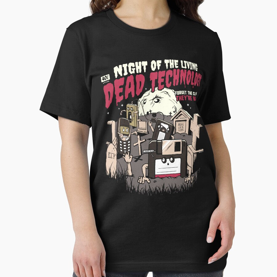 The Living Dead Technology Funny Halloween Geeky by Nerd Shizzle