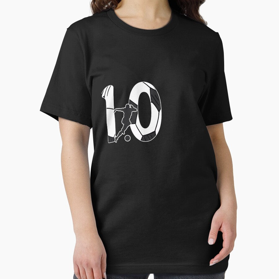 Kids 10th Birthday Soccer Player Gift - 10 Years Old Soccer T-Shirt by Brenda9000