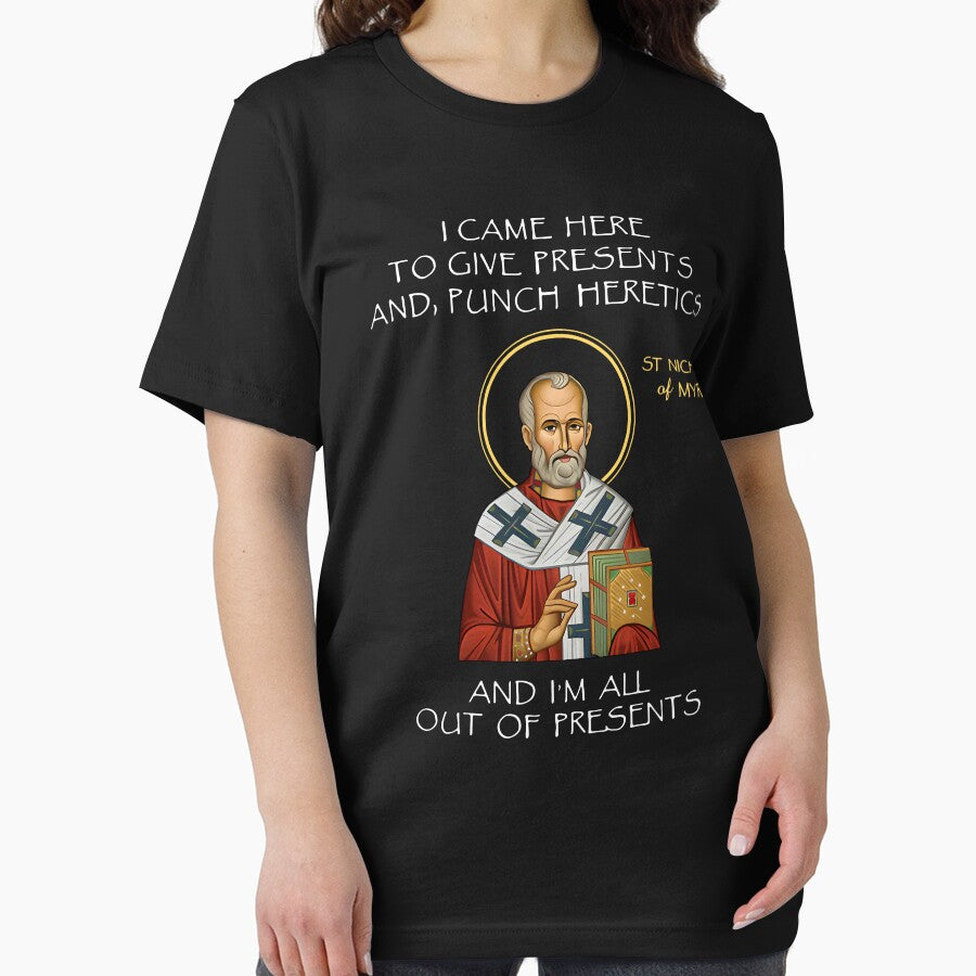 Saint Nicholas I Came Here To Give Presents And Punch Heretics Christmas by jakaun