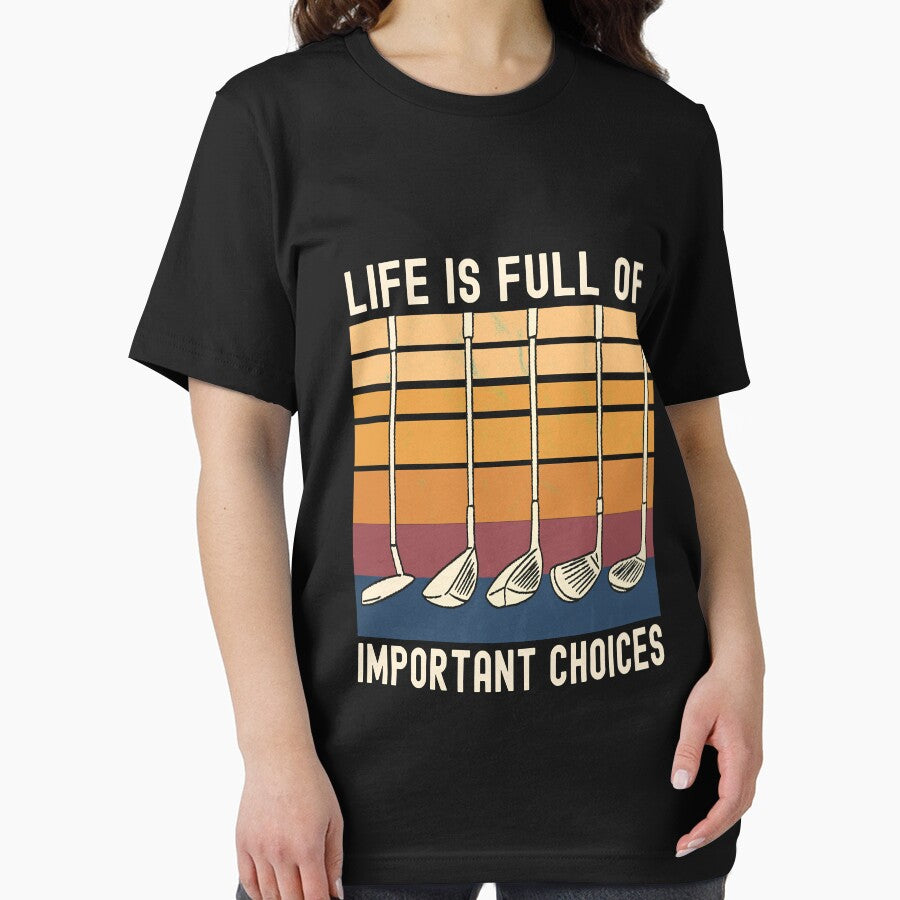 Life Is Full of Important Choices Funny Golfer by AubreeFashion