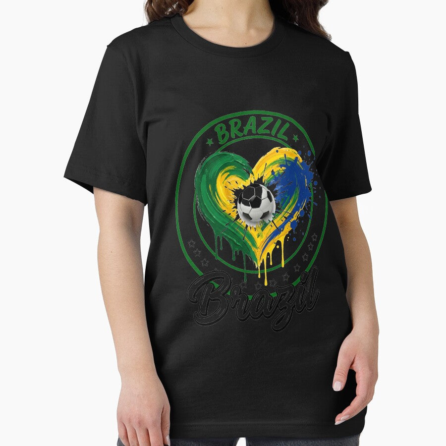 Brazil Brazil Football Soccer Fan Brazilian Patriot Heart by SofenArt