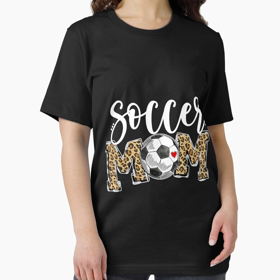 Soccer Mom Leopard Funny Soccer Mom Shirt Mother's Day by Mitzi12312