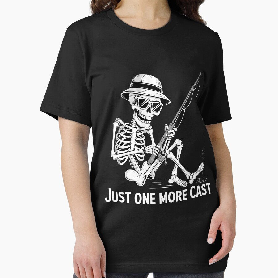 Just One More Cast - Fisherman Skeleton Fishing Lover by waazwee6