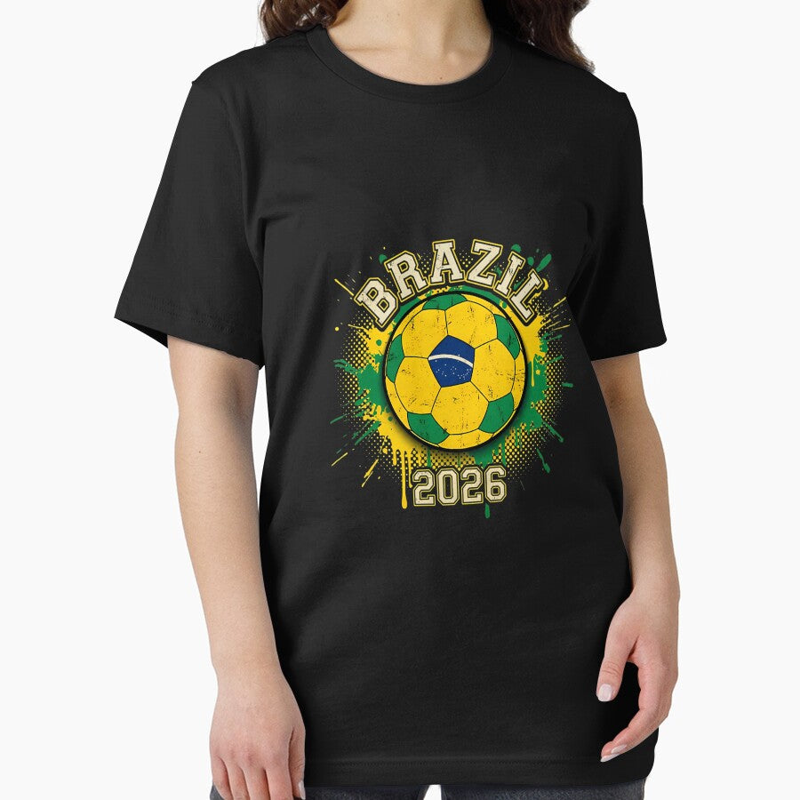 Brazil 2026 Soccer - Paint Splash Flag Ball by butterybud