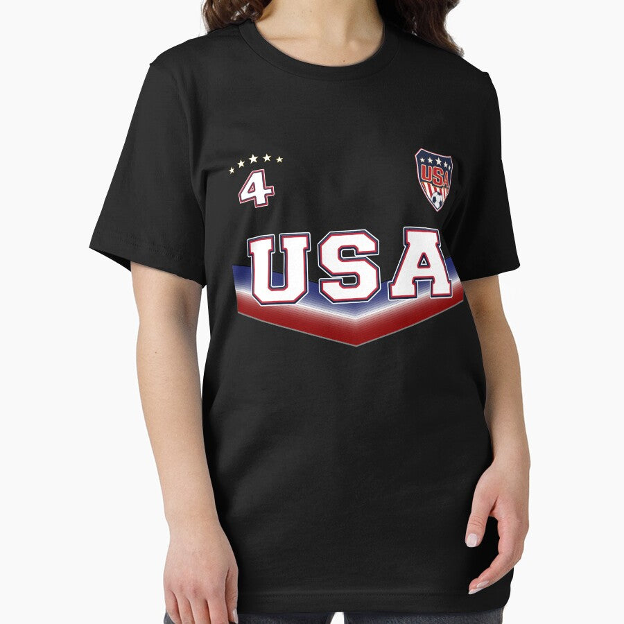 Soccer T-Shirt USA Outfit Design no. 4 for men and women by fermo